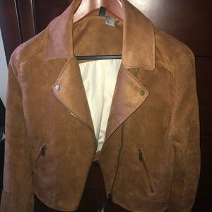 Brown suede jacket